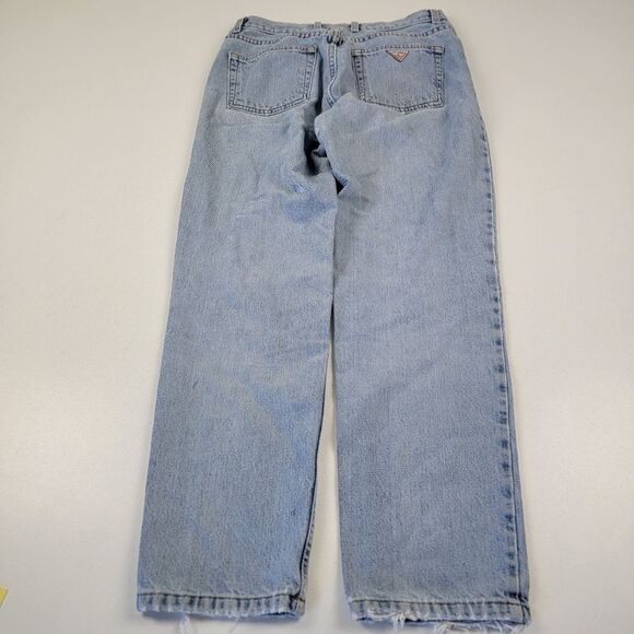 Vintage 90s Guess Baggy Distressed Denim Jeans Womens Size 31 Original Fit - Picture 1 of 11